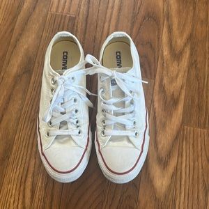 White Low Top Converse
